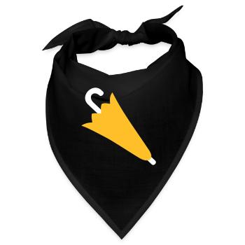 Regenschirm - Bandana - Schwarz - Vorne