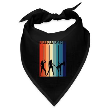 Reeperbahn Vintage retro Hamburg Kiez Strip - Bandana - Schwarz - Vorne