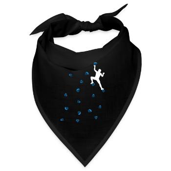 Bouldern Klettern Blaue Boulder Griffe Mann Herren - Bandana - Schwarz - Vorne
