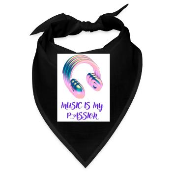Music/Lifestyle/Headphones - Bandana - Schwarz - Vorne