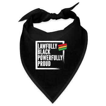 Black History Black Pride Rechtsanwältin - Bandana - Schwarz - Vorne