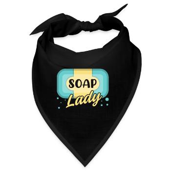 Hausgemachte Seife Haus-Frau Hobby Basteln - Bandana - Schwarz - Vorne