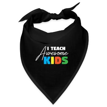 Lehrer Lehrerin Grundschullehrer Schule Lehramt - Bandana - Schwarz - Vorne