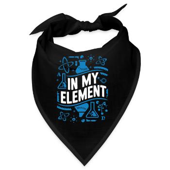 Chemiker Chemie Wissenschaft Atom Molecule - Bandana - Schwarz - Vorne