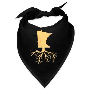 Wurzeln Minnesota Design für stolze Minnesotaner - Bandana - Schwarz - Vorne