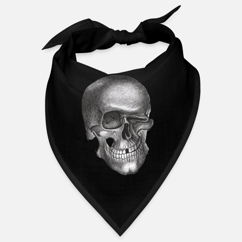 Crâne clin d’œil - Crâne - Bandana - noir