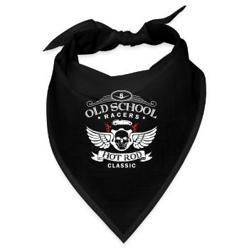Oldschool Hot Rod Racing - Bandana - Schwarz - Vorne