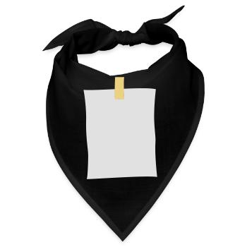post_it_note - Bandana - Schwarz - Vorne