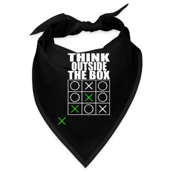 think outside the box - Bandana - Schwarz - Vorne