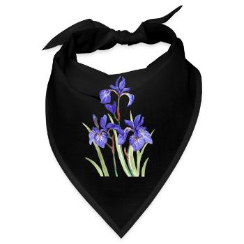 Lila Iris - Bandana - Schwarz - Vorne