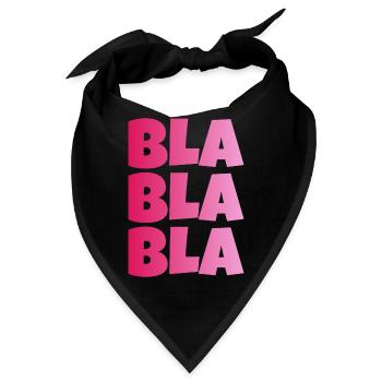 BLA BLA BLA dummes geschwaetz - Bandana - Schwarz - Vorne