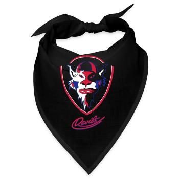 Sehnde Devils Logo mit Devils Script - Bandana - Schwarz - Vorne