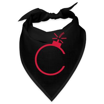 Bombe - Bandana - Schwarz - Vorne