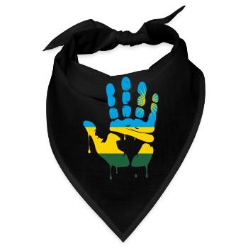 Gib mir Fünf Ruanda - Bandana - Schwarz - Vorne