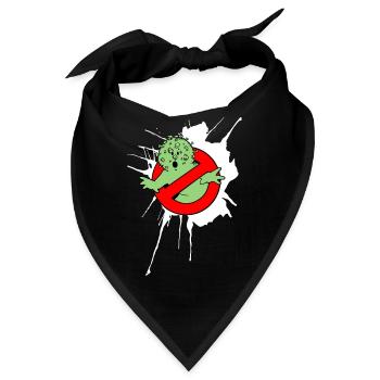 Coronavirus abgesperrt - Bandana - Schwarz - Vorne