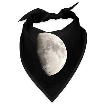 Halbmond schönes Monddesign - Bandana - Schwarz - Vorne