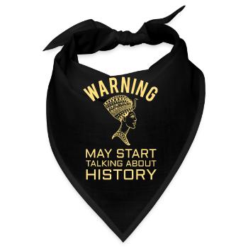 HISTORY HISTORIAN : History Warning - Bandana - Schwarz - Vorne