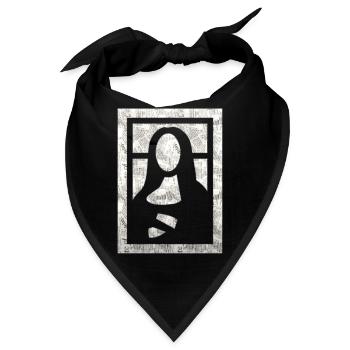 mona lisa spiel - Bandana - Schwarz - Vorne