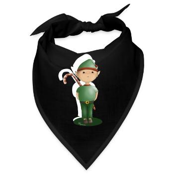 Prankster Elf von Vater Noel - Bandana - Schwarz - Vorne