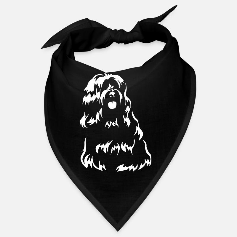 Tibetan Terrier "Black Edition" Bandana