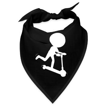 E-Scooter Roller Scooter - Bandana - Schwarz - Vorne