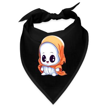 Niedlicher Geist Geist - Bandana - Schwarz - Vorne
