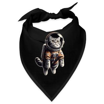 Astronaut BKH getigert Geschenk - Bandana - Schwarz - Vorne