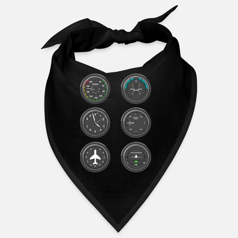 Airplane Flight Instruments Bandana