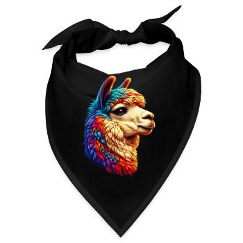 Alpaka - Bandana - Schwarz - Vorne