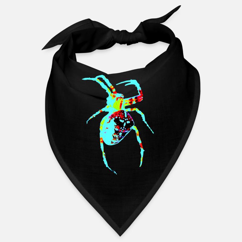 Araignée aux couleurs néon Bandana