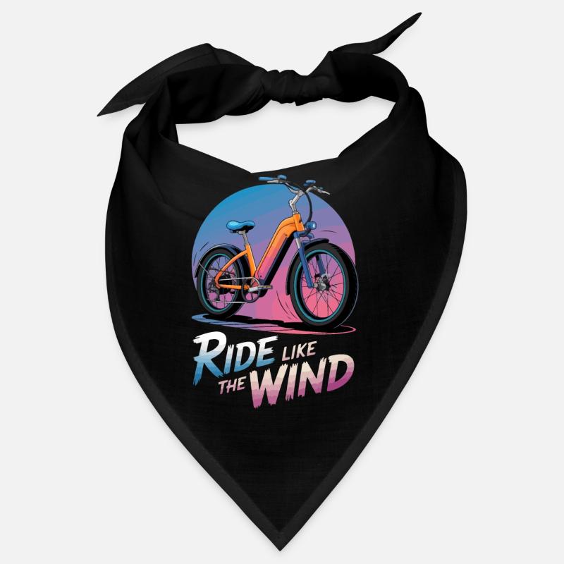 Illustration de vélo électrique vibrant Bandana