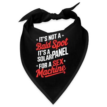 Es ist keine kahle Stelle, es ist ein Panel für die Sexmaschine - Bandana - Schwarz - Vorne