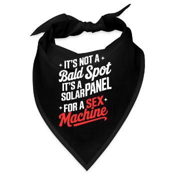 Es ist keine kahle Stelle, die für die Sexmaschine geeignet ist - Bandana - Schwarz - Vorne