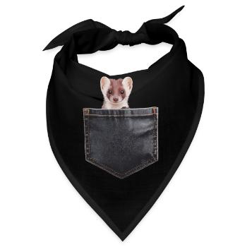 Wiesel - Bandana - Schwarz - Vorne