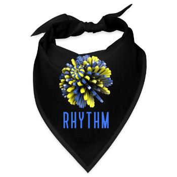 Drucke für Musikliebhaber, Musik, trendy - Bandana - Schwarz - Vorne