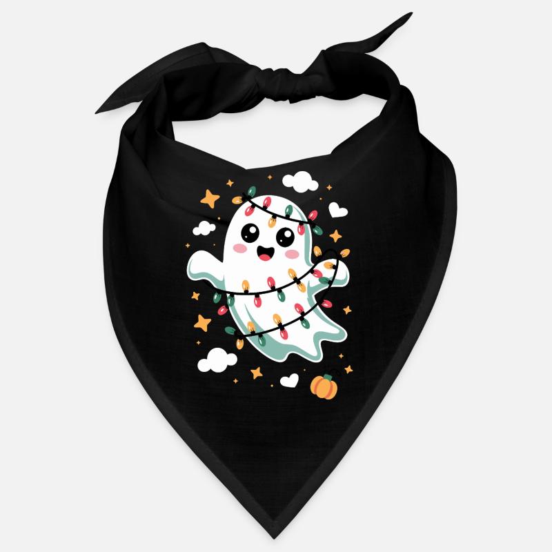 Süßer Geist mit Weihnachtslichtern Bandana