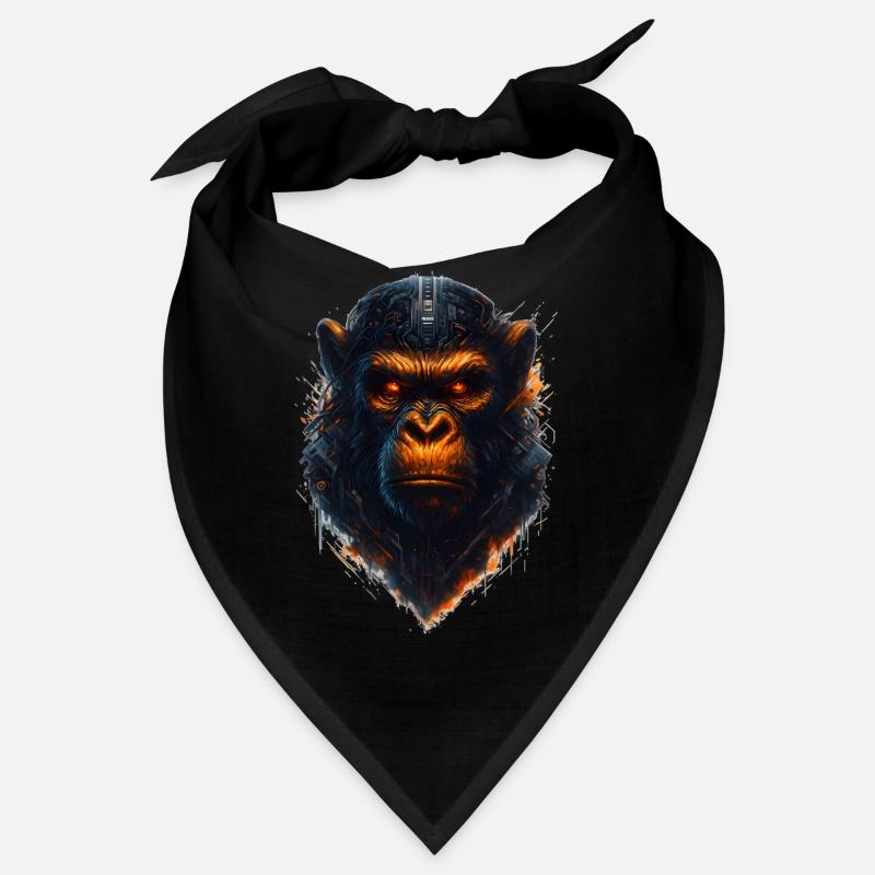 Cyberpunk Affe Bandana