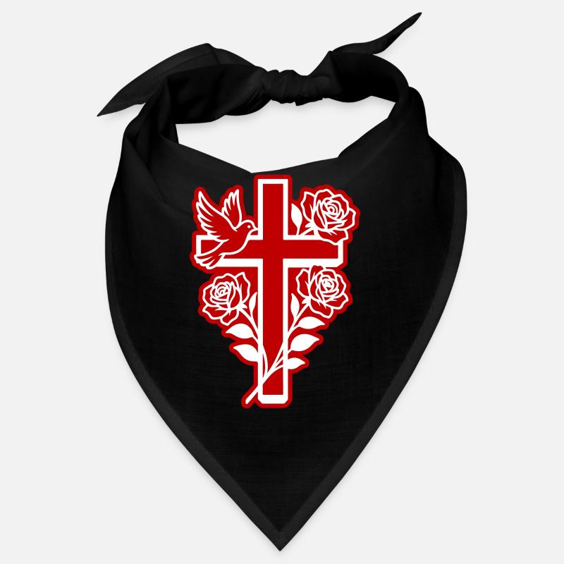 Colombe croix chrétienne Bandana
