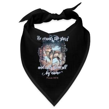 Wolf Christlich - Bandana - Schwarz - Vorne