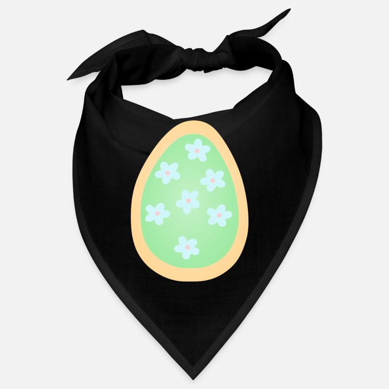 Pastel Floral Egg Pattern Bandana