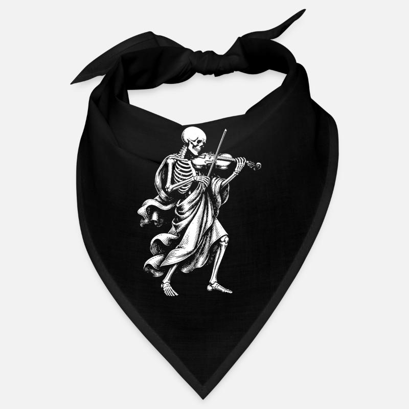 Squelette joue du violon Bandana