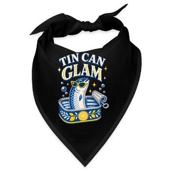 Tin Can Glam Sardinen mit Sonnenbrille - Bandana - Schwarz - Vorne