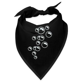 Blasen / bubbles (C, 1c) - Bandana - Schwarz - Vorne