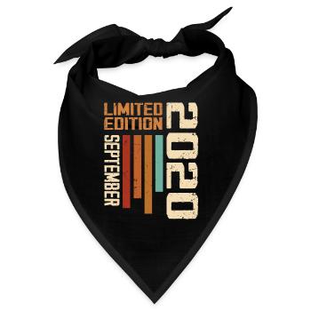 September 2020 Originelle Geschenkidee zum Geburtstag - Bandana - Schwarz - Vorne
