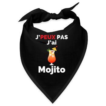 Ich kann keinen Mojito haben - Bandana - Schwarz - Vorne