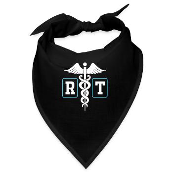 Atmung Atmen Sauerstoff - Bandana - Schwarz - Vorne
