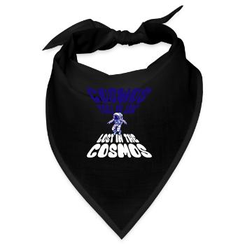 Lost in the Cosmos - Astronaut - Weltall - Bandana - Schwarz - Vorne