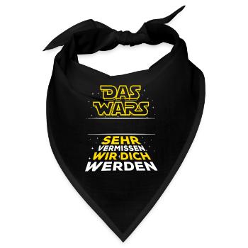 Das Wars - Verabschiedung - Mitarbeiter Name - Bandana - Schwarz - Vorne