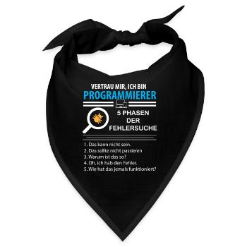 Vertrau mir ich bin Programmierer Nerd Geek - Bandana - Schwarz - Vorne