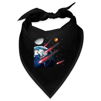 Weltraum - Bandana - Schwarz - Vorne